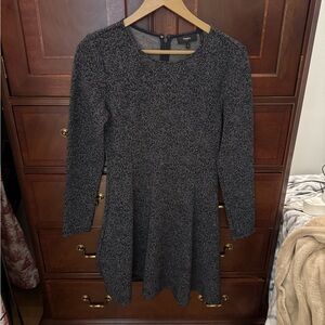 Theory Albita Speckle Wool Blend Dress